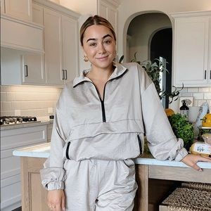 Missguided silk grey sweatsuit